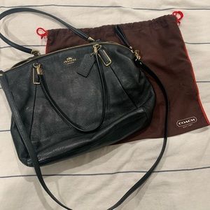 Coach purse - black leather